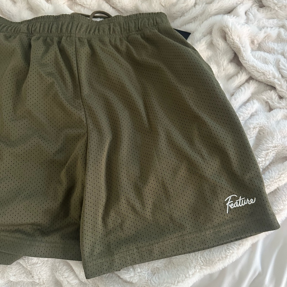 Athletic Green Relaxed Fit Shorts